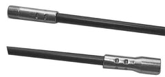 Schaefer Brush - 72" Long, 1/4" NPSM Female, Fiberglass Brush Handle Extension - 0.35" Diam, 1/4" NPSM Male, For Use with Tube Brushes & Scrapers - USA Tool & Supply