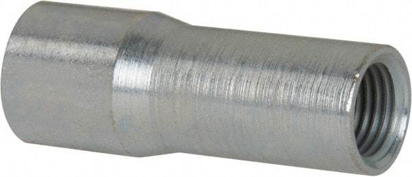 Schaefer Brush - 2" Long, 3/8" NPT Female, Galvanized Steel Adapter - 1" Diam, 1/4" NPT Female, For Use with Tube Brushes & Scrapers - USA Tool & Supply