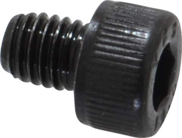 Value Collection - M5x0.80 Metric Coarse Hex Socket Drive, Socket Cap Screw - Grade 12.9 Alloy Steel, Black Oxide Finish, Fully Threaded, 6mm Length Under Head - USA Tool & Supply