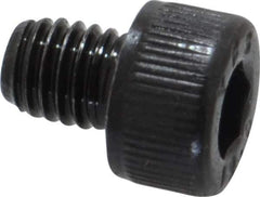 Value Collection - M5x0.80 Metric Coarse Hex Socket Drive, Socket Cap Screw - Grade 12.9 Alloy Steel, Black Oxide Finish, Fully Threaded, 6mm Length Under Head - USA Tool & Supply
