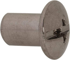 Made in USA - #10-24 Thread Barrel, Slotted/Phillips Drive, Stainless Steel Sex Bolt & Binding Post - 3/8" Long Barrel, Grade 18-8 - USA Tool & Supply