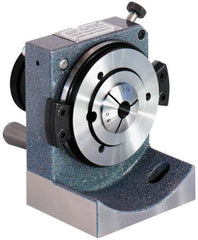 Harig - 5C Compatible, 24 Increment, Horizontal Standard Collet Indexer - 3" High Center, 1" Max Collet Capacity, 4" Wide x 3-1/4" Deep Base, 5-41/64" Overall Height, Manual Operation - USA Tool & Supply