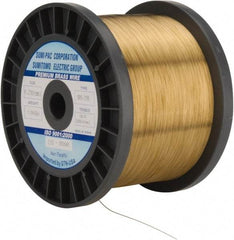 Global EDM - Brass Hard Grade Electrical Discharge Machining (EDM) Wire - 99 Lbs. Max Tensile Strength - USA Tool & Supply