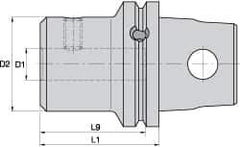 Kennametal - KM63XMZ Modular Connection 18mm Hole End Mill Holder/Adapter - 50mm Nose Diam, 60mm Projection, Through-Spindle Coolant - Exact Industrial Supply