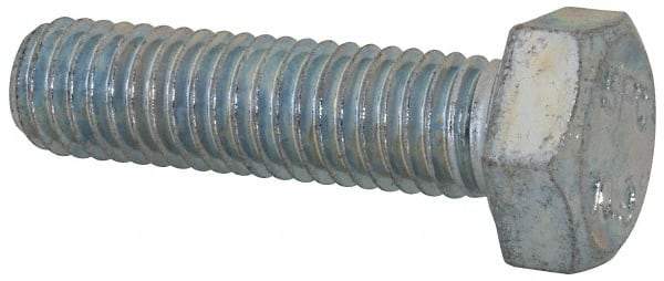 Value Collection - M4x0.70, 5mm Length Under Head Slotted Drive Machine Screw - Pan Head, Grade 4.8 Steel, Zinc-Plated Finish, Without Washer - USA Tool & Supply