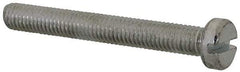 Value Collection - M5x0.80, 40mm Length Under Head Slotted Drive Machine Screw - Cheese Head, Grade 4.8 Steel, Zinc-Plated Finish, Without Washer - USA Tool & Supply