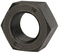 Value Collection - M36x4.00 Steel Right Hand Hex Nut - 55mm Across Flats, 29mm High, Uncoated - USA Tool & Supply