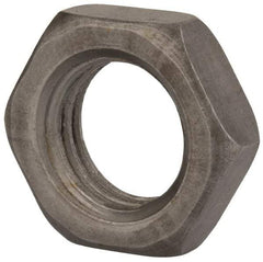 Value Collection - M20x2.50 Steel Right Hand Hex Jam Nut - 30mm Across Flats, 10mm High, Uncoated - USA Tool & Supply