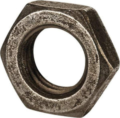 Value Collection - M30x3.50 Steel Right Hand Hex Jam Nut - 46mm Across Flats, 15mm High, Uncoated - USA Tool & Supply