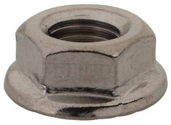 Value Collection - 5/16-24, 0.68" Flange Diam, Serrated Flange Nut - Grade 18-8 Stainless Steel, Uncoated Finish, 0.283" Flange Height - USA Tool & Supply