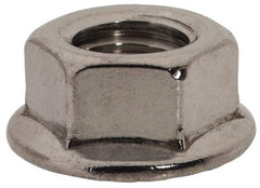 Value Collection - 3/8-24, 3/4" Flange Diam, Serrated Flange Nut - Grade 18-8 Stainless Steel, Uncoated Finish, 0.347" Flange Height - USA Tool & Supply