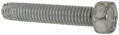 Value Collection - 3/8-16 UNC Thread, 2" Length Under Head, Hex Drive Steel Thread Cutting Screw - Hex Head, Grade 2, Point Type F, Zinc-Plated Finish - USA Tool & Supply