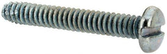 Value Collection - #4-40 UNC Thread, 3/4" Length Under Head, Slotted Drive Steel Thread Cutting Screw - Pan Head, Grade 2, Point Type F, Zinc-Plated Finish - USA Tool & Supply