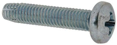 Value Collection - #10-32 UNF Thread, 1" Length Under Head, Phillips Drive Steel Thread Cutting Screw - Pan Head, Grade 2, Point Type F, Zinc-Plated Finish - USA Tool & Supply