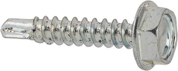 Value Collection - #6 Hex Washer Head Sheet Metal Screw - Steel, 3/4" Length Under Head, Grade 2 - USA Tool & Supply