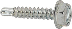 Value Collection - #6 Hex Washer Head Sheet Metal Screw - Steel, 3/4" Length Under Head, Grade 2 - USA Tool & Supply