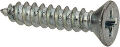 Value Collection - #7 Flat Head Phillips Sheet Metal Screw - Steel, 3/4" OAL, Grade 2 - USA Tool & Supply