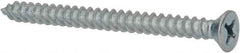 Value Collection - #14 Flat Head Phillips Sheet Metal Screw - Steel, 3" OAL, Grade 2 - USA Tool & Supply