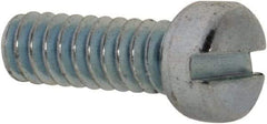 Value Collection - #4-40 UNC, 5/16" Length Under Head Slotted Drive Machine Screw - Fillister Head, Grade 2 Steel, Zinc-Plated Finish, Without Washer - USA Tool & Supply