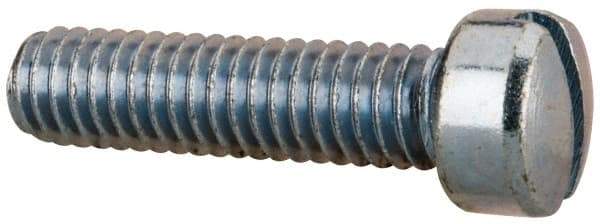 Value Collection - 5/16-18 UNC, 1-1/4" Length Under Head Slotted Drive Machine Screw - Fillister Head, Grade 2 Steel, Zinc-Plated Finish, Without Washer - USA Tool & Supply