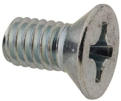 Value Collection - 5/16-18 UNC, 5/8" OAL Phillips Drive Machine Screw - Flat Head, Grade 2 Steel, Zinc-Plated Finish, Without Washer - USA Tool & Supply