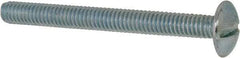 Value Collection - #8-32 UNC, 1-3/4" Length Under Head Slotted Drive Machine Screw - Truss Head, Grade 2 Steel, Zinc-Plated Finish, Without Washer - USA Tool & Supply