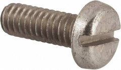 Value Collection - #12-24 UNC, 5/8" Length Under Head Slotted Drive Machine Screw - Pan Head, Grade 2 Steel, Zinc-Plated Finish, Without Washer - USA Tool & Supply