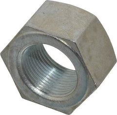 Value Collection - 1-1/4 - 12 UNF Steel Right Hand Hex Nut - 1-7/8" Across Flats, 1-1/16" High, Zinc Clear Finish - USA Tool & Supply