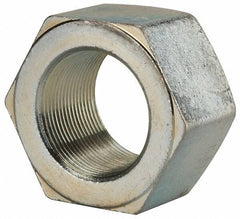 Value Collection - 1-3/4 - 12 UN Steel Right Hand Hex Nut - 2-5/8" Across Flats, 1-1/2" High, Zinc Clear Finish - USA Tool & Supply