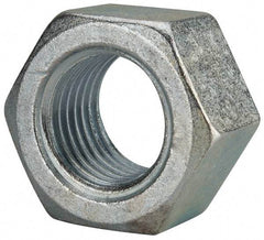 Value Collection - 2 - 4-1/2 UNC Steel Right Hand Hex Nut - 3" Across Flats, 1-23/32" High, Zinc Clear Finish - USA Tool & Supply