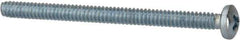Value Collection - #4-40 UNC, 1-1/2" Length Under Head Phillips Drive Machine Screw - Pan Head, Grade 2 Steel, Zinc-Plated Finish, Without Washer - USA Tool & Supply
