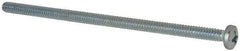 Value Collection - #6-32 UNC, 3" Length Under Head Phillips Drive Machine Screw - Pan Head, Grade 2 Steel, Zinc-Plated Finish, Without Washer - USA Tool & Supply