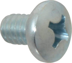 Value Collection - 1/4-20 UNC, 3/8" Length Under Head Phillips Drive Machine Screw - Pan Head, Grade 2 Steel, Zinc-Plated Finish, Without Washer - USA Tool & Supply