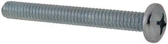 Value Collection - 1/4-20 UNC, 2-1/4" Length Under Head Phillips Drive Machine Screw - Pan Head, Grade 2 Steel, Zinc-Plated Finish, Without Washer - USA Tool & Supply
