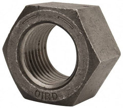 Value Collection - 2-1/4 - 4-1/2 UNC Steel Right Hand Hex Nut - 3-3/8" Across Flats, 1-15/16" High, Uncoated - USA Tool & Supply