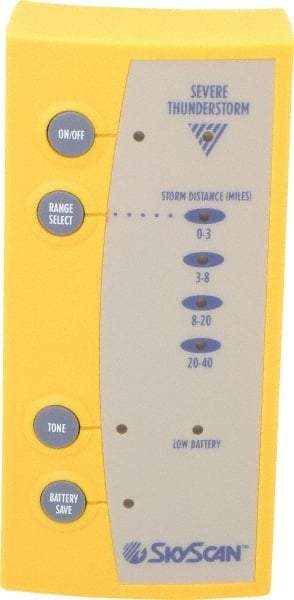 SkyScan - Weather Detectors & Alarms Type: Lightning Detector Range (Miles): 40 - USA Tool & Supply