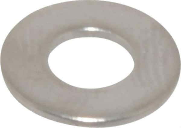 Value Collection - #8 Screw, Grade 316 Stainless Steel Standard Flat Washer - 11/64" ID x 3/8" OD, 0.031" Thick, Plain Finish - USA Tool & Supply