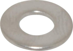 Value Collection - #8 Screw, Grade 316 Stainless Steel Standard Flat Washer - 11/64" ID x 3/8" OD, 0.031" Thick, Plain Finish - USA Tool & Supply