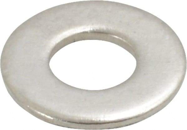 Value Collection - #10 Screw, Grade 316 Stainless Steel Standard Flat Washer - 7/32" ID x 1/2" OD, 0.049" Thick, Plain Finish - USA Tool & Supply