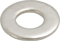 Value Collection - #10 Screw, Grade 316 Stainless Steel Standard Flat Washer - 7/32" ID x 1/2" OD, 0.049" Thick, Plain Finish - USA Tool & Supply