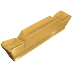 Iscar - HGN3003 C IC308 Grade, 0.118" Cutting Width, Carbide Cutoff Insert - Neutral Lead Angle, 0.012" Cnr Rad, TiCN Coated, Double End - USA Tool & Supply