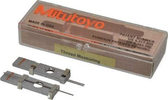 Mitutoyo - 20 TPI, 0.05 Inch Pitch, 2-1/4 Inch Long, Thread Pitch Diameter Measuring Wire - 0.0289 Inch Nominal Best Wire Diameter, 0.0433 Inch Nominal Constant, 3 Pieces - USA Tool & Supply