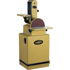 Powermatic - 48 Inch Long x 6 Inch Wide Belt, 12 Inch Diameter, Combination Sanding Machine - 3/4 HP, Single Phase - USA Tool & Supply