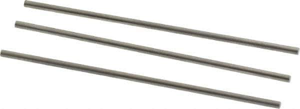 Van Keuren - 11 TPI, 0.0909 Inch Pitch, 2 Inch Long, Thread Pitch Diameter Measuring Wire - 0.0525 Inch Nominal Best Wire Diameter, 0.0787 Inch Nominal Constant, 3 Pieces - USA Tool & Supply