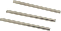 Van Keuren - 4 TPI, 1/4 Inch Pitch, 1-1/2 Inch Long, Thread Pitch Diameter Measuring Wire - 0.1291 Inch Nominal Best Wire Diameter, 0.1708 Inch Nominal Constant, 3 Pieces - USA Tool & Supply