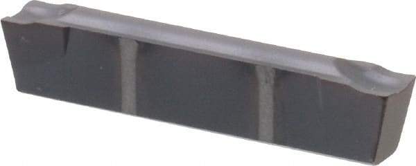 Kennametal - A4C3 CF KC5025 Grade, 0.1201" Cutting Width, Carbide Cutoff Insert - 0° Neutral Lead Angle, 0.0079" Cnr Rad, TiAlN Coated - USA Tool & Supply