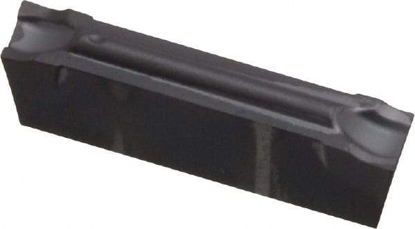 Kennametal - A4C4 CF KC5025 Grade, 0.1594" Cutting Width, Carbide Cutoff Insert - 10° Right Hand Lead Angle, 0.0079" Cnr Rad, TiAlN Coated - USA Tool & Supply