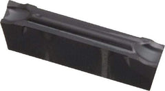 Kennametal - A4C4 CF KC5025 Grade, 0.1594" Cutting Width, Carbide Cutoff Insert - 10° Right Hand Lead Angle, 0.0079" Cnr Rad, TiAlN Coated - USA Tool & Supply