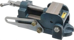 Interstate - 2" Jaw Opening Capacity x 1" Throat Depth, Angle Drill Press Vise - 2-1/2" Wide x 1.35" High Jaw, Stationary Base, Standard Speed, 7.59" OAL x 2.87" Overall Height, Cast Iron - USA Tool & Supply