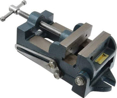 Interstate - 3-3/4" Jaw Opening Capacity x 1-3/4" Throat Depth, Angle Drill Press Vise - 4-1/2" Wide x 1.62" High Jaw, Stationary Base, Standard Speed, 10-15/16" OAL x 3.7" Overall Height, Cast Iron - USA Tool & Supply